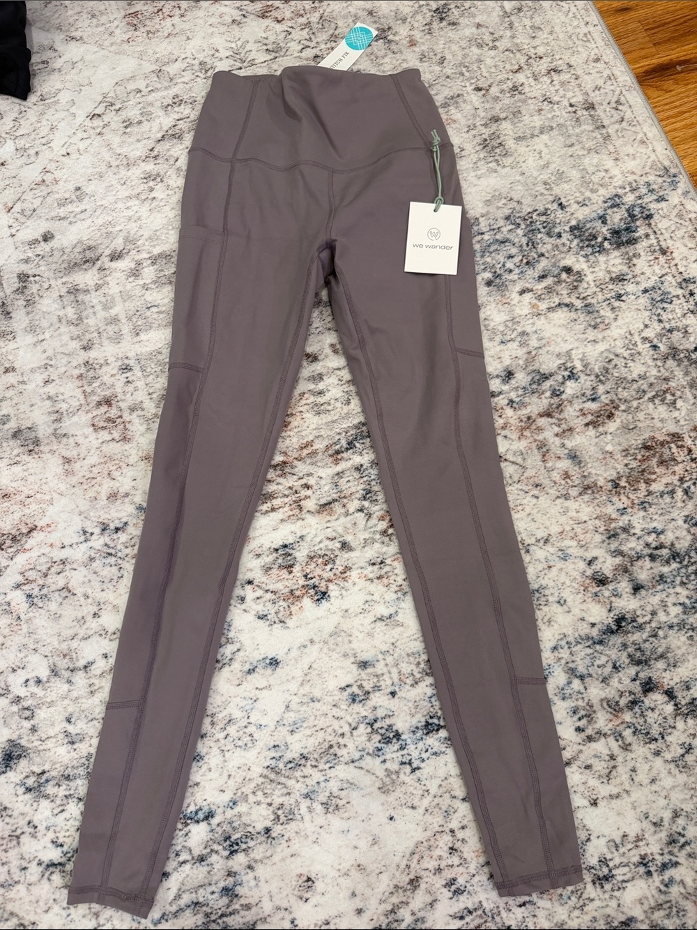 High-Waist Active Leggings in Mauve Gray - Women